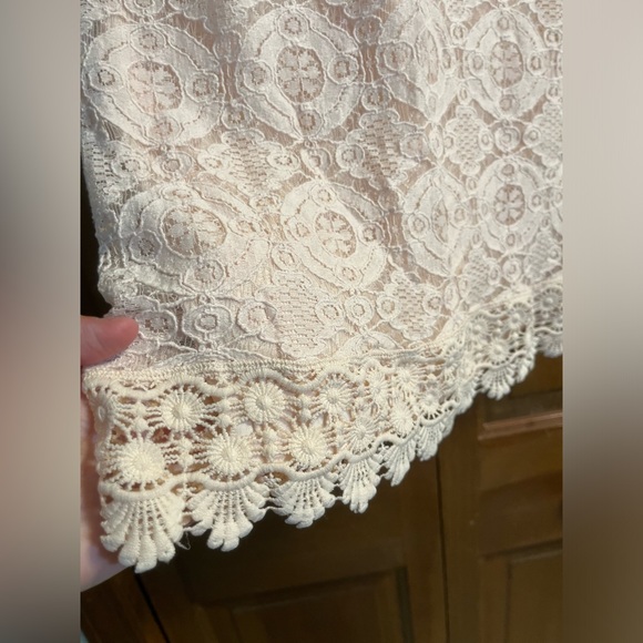 SEQUIN HEARTS SIZE MEDIUM LACE MINI DRESS - Picture 2 of 6